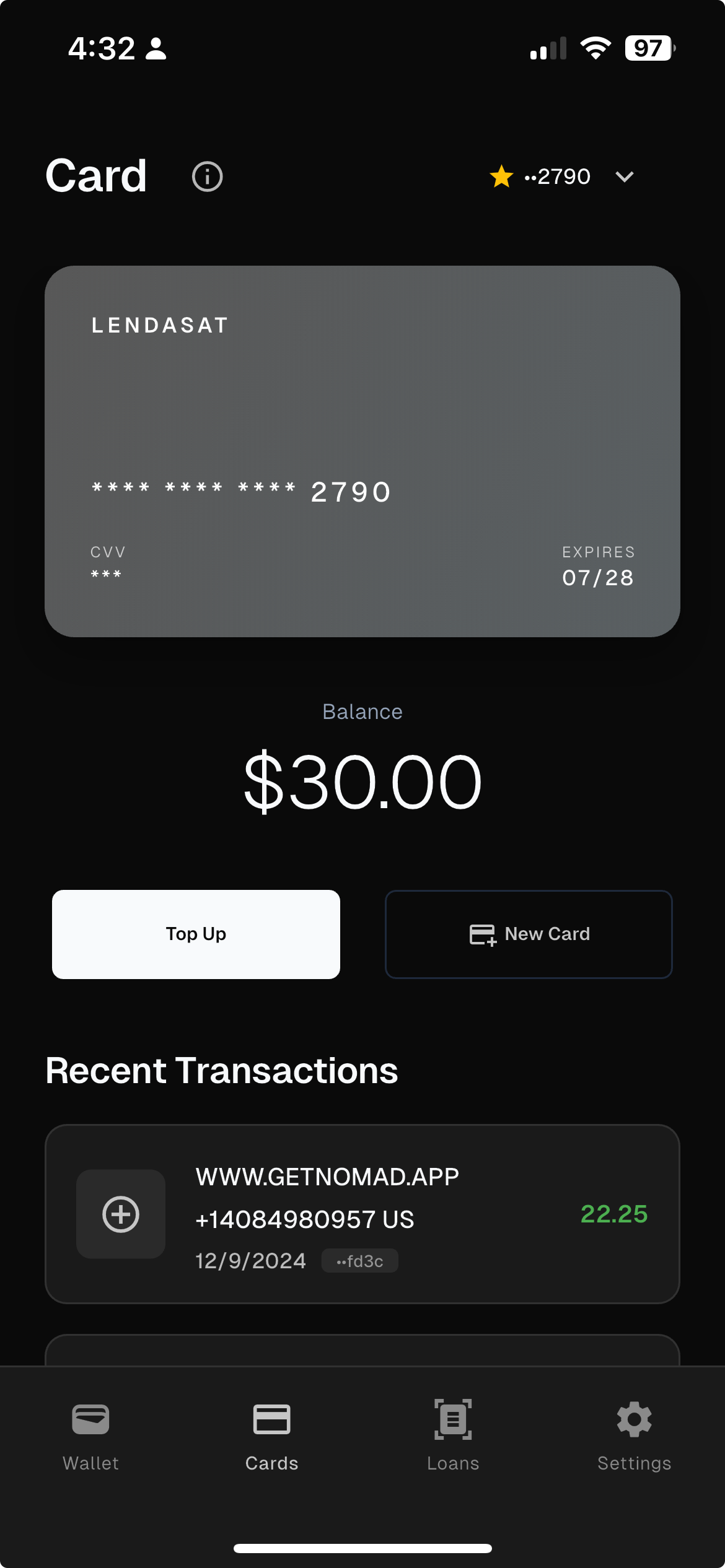 Lendasat Mobile App